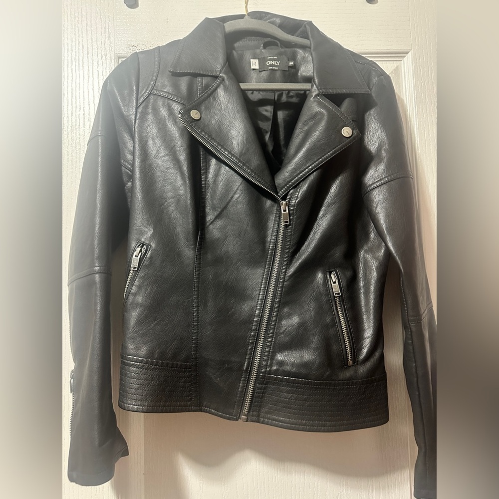 Never worn Faux Leather Jacket